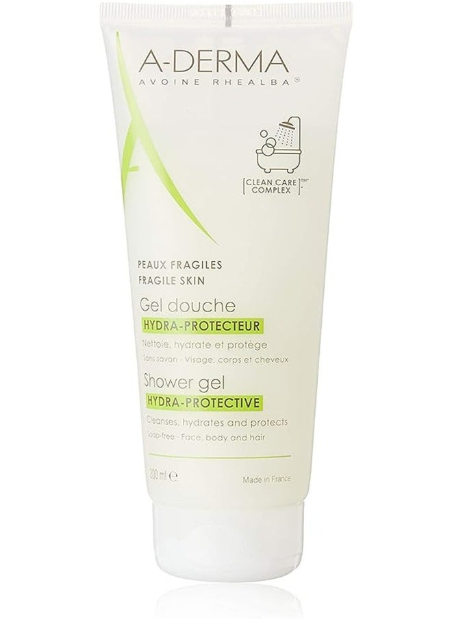 ADERMA A-Derma Avoine Rhealba Hydra Protective Shower Gel, Fragile Skin  - Image 1