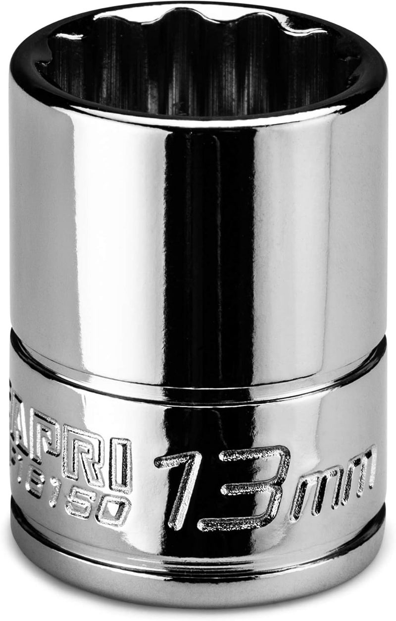 Capri Tools 13 mm Shallow Socket, 1/4 in. Drive, 12-point, Metric - Image 1