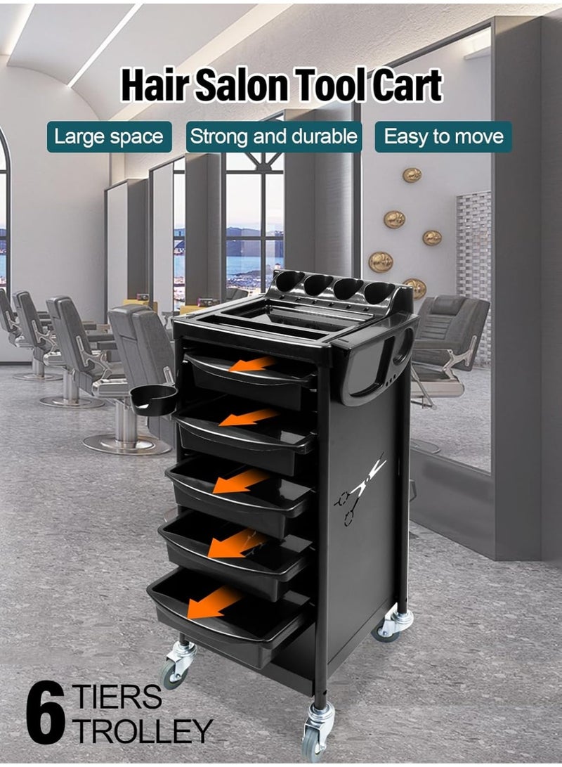 Meishida Shelves Trolley Cart with Tray on the Lower Top Layer for Salon & Spa, Beauty Facial Clinic Professional and Personal Use Equipment Furniture - Image 4