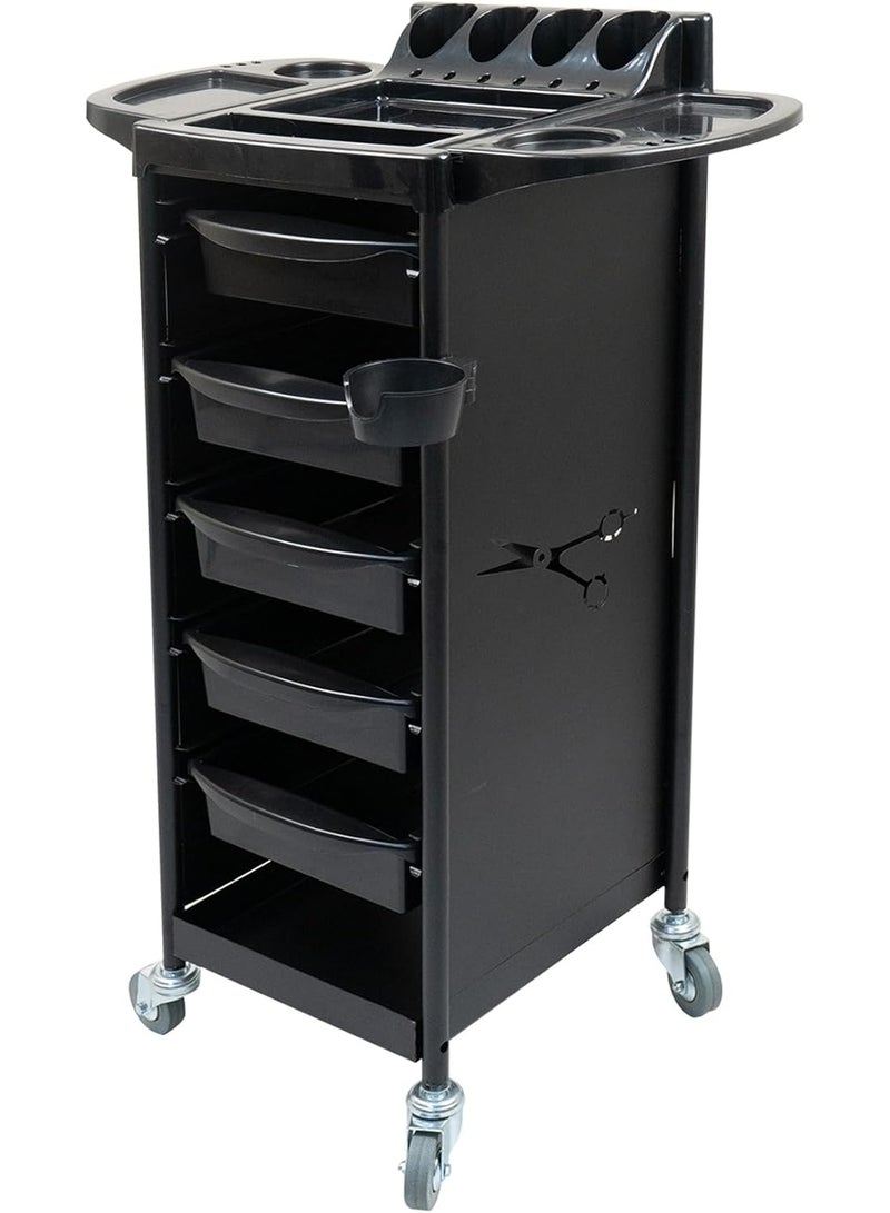 Meishida Shelves Trolley Cart with Tray on the Lower Top Layer for Salon & Spa, Beauty Facial Clinic Professional and Personal Use Equipment Furniture - Image 1