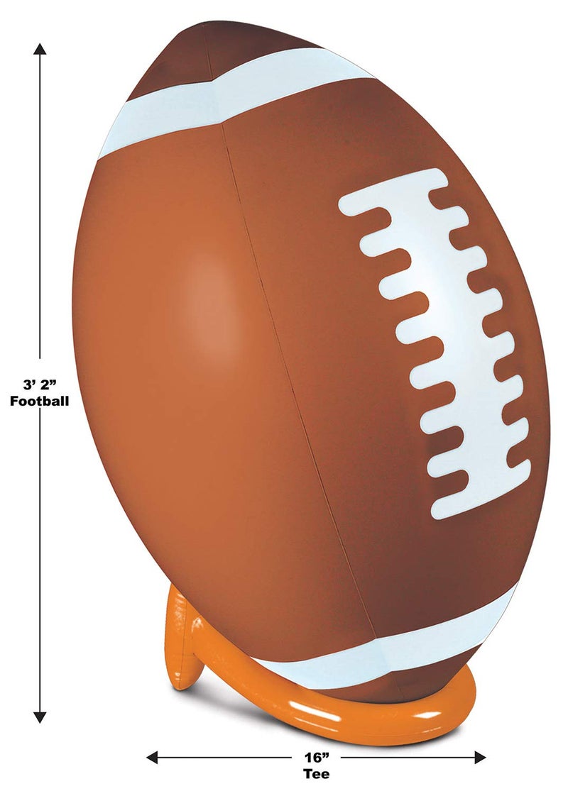 Beistle Inflatable Football and Tee Set Oversized Sports Theme Party Decoration for Tailgate Events Game Day Celebrations Stadium Viewing Parties and Athletic Theme Displays 3 Ft 3 In - Image 5