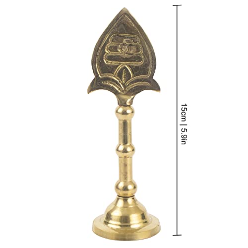 Spillbox Golden Brass Lord Muruga Vel God Idol with Round Base for Home Pooja/Puja, Murgavel Idol Size - 16 CM - Image 5