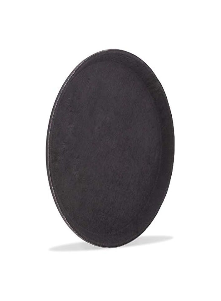 erorex Round Plastic Serving Tray with No-Slip Rubber Safety Lining | Commercial Restaurant & Diner Quality Food, Coffee, & Drink Waiter Carrying Tray | 11", 14", 18" (14-inch)  - Image 3
