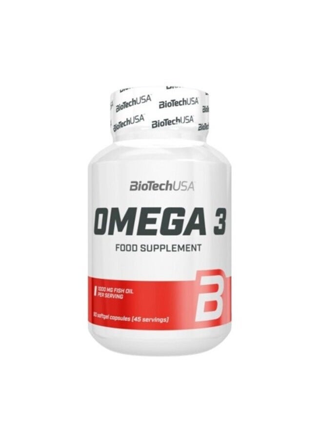 BioTechUSA Omega 3 - 90 capsules Food Supplement 