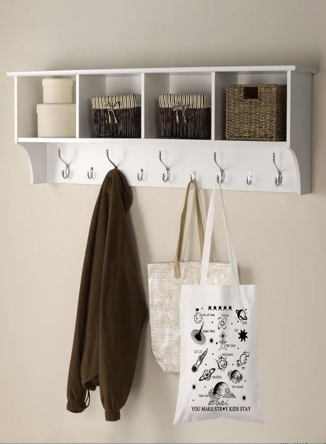 WCGXKO Korean Music Lover Gift Boy Band Inspired Canvas Tote Bag for Fandom - Image 3