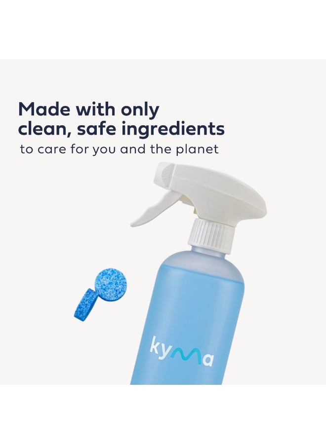 kyma Kyma Disinfectant Single Kit, 1 Refillable Bottle + 1 Disinfectant Refill, 500ml (Makes 1x 500ml Bottle of Disinfectant), Non-Toxic, Eco Friendly, Fights Viruses & Bacteria, Disinfects Surfaces  - Image 3