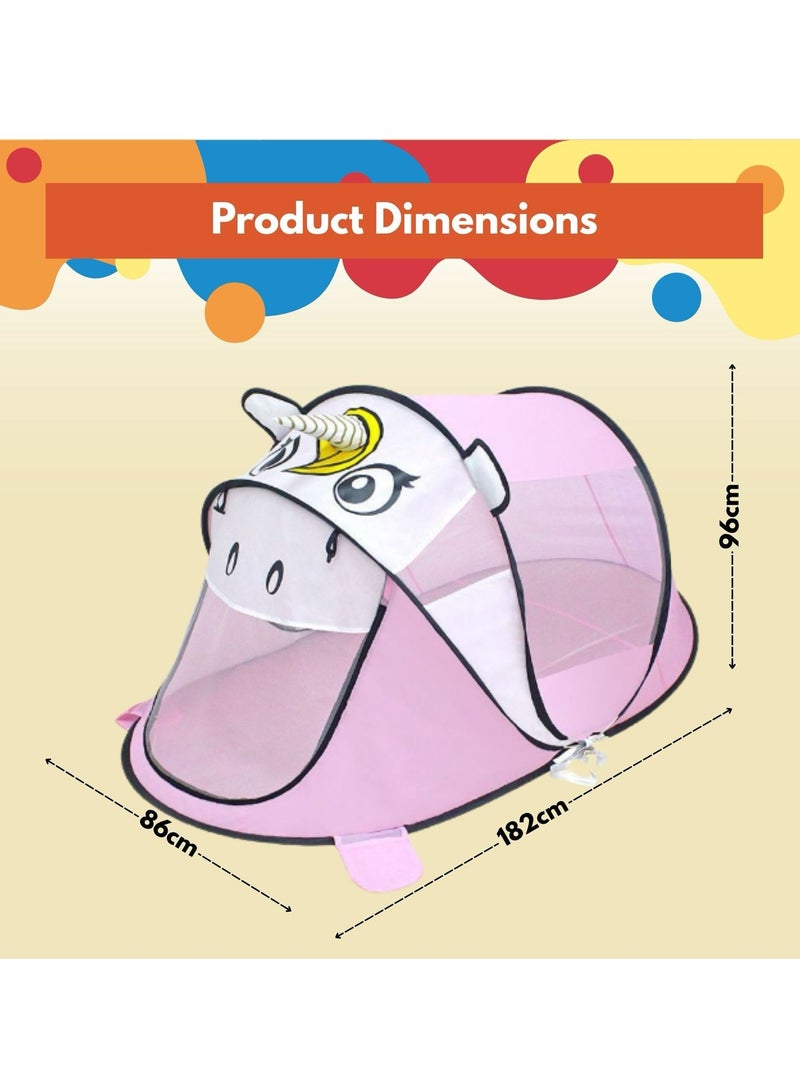 المنزل الذكي خيمة منزلية ذكية للأطفال للعب والنوم وديكور حفلات أعياد الميلاد وخيمة بيت اللعب للأولاد والبنات وخيمة داخلية وخارجية (خيمة ديناصور) - Image 3