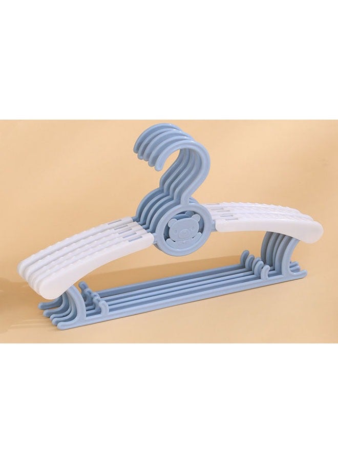 Baby hanger Tellesco overcomes cute cartoon kids hanger kids hanger newborn plastic hanger blue (5pcs)  - Image 2