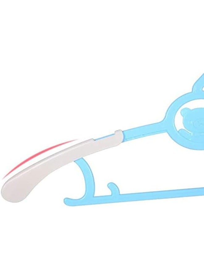 Baby hanger Tellesco overcomes cute cartoon kids hanger kids hanger newborn plastic hanger blue (5pcs)  - Image 3
