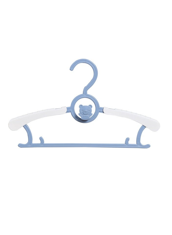 Baby hanger Tellesco overcomes cute cartoon kids hanger kids hanger newborn plastic hanger blue (5pcs)  - Image 1