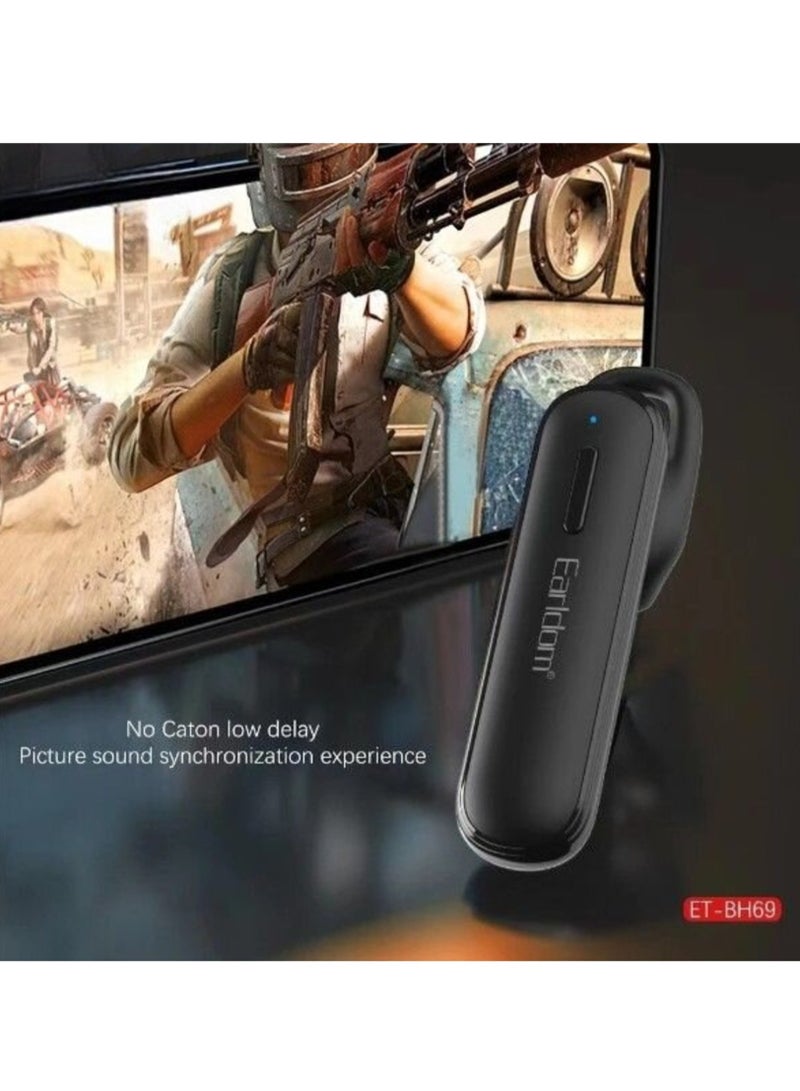 JAJEEK "ET-BH69 Wireless Earpiece – Compact Design, Clear Sound Quality, Comfortable Fit & Easy Connectivity (Black)" - Image 3