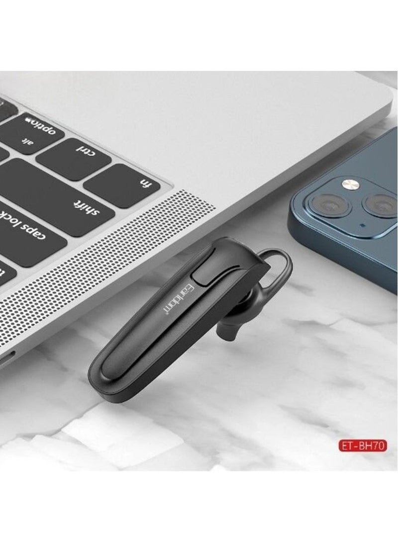 JAJEEK "ET-BH69 Wireless Earpiece – Compact Design, Clear Sound Quality, Comfortable Fit & Easy Connectivity (Black)" - Image 5