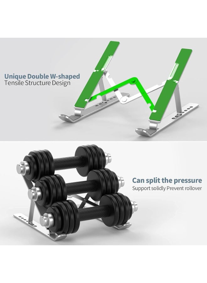 Adjustable Portable Laptop Aluminum Stand, Compatible with MacBook Air Pro Dell HP Lenovo 9-17 Inch - Image 4