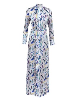 Bardees Jana Bow Dress Feather Printed  - Image 1