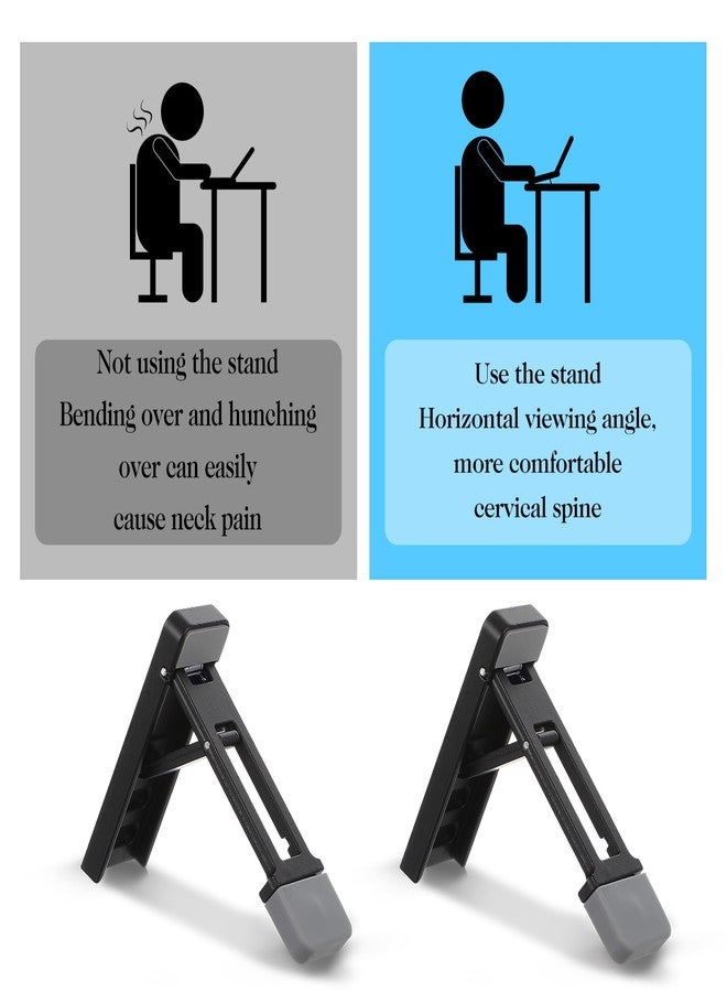 WJIAAA 4 Pcs Mini Portable Laptop Stand, Foldable Keyboard Riser Stand - Image 2