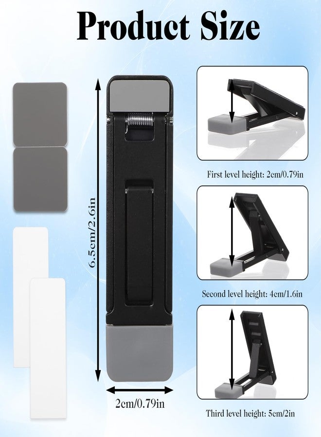 WJIAAA 4 Pcs Mini Portable Laptop Stand, Foldable Keyboard Riser Stand - Image 4