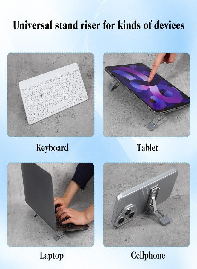 WJIAAA 4 Pcs Mini Portable Laptop Stand, Foldable Keyboard Riser Stand - Image 5