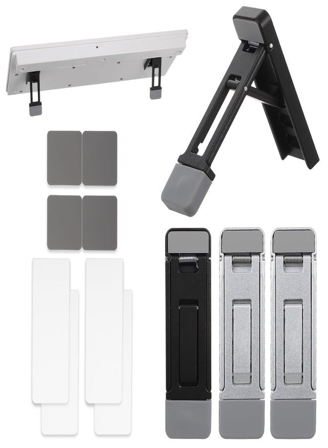 WJIAAA 4 Pcs Mini Portable Laptop Stand, Foldable Keyboard Riser Stand - Image 1