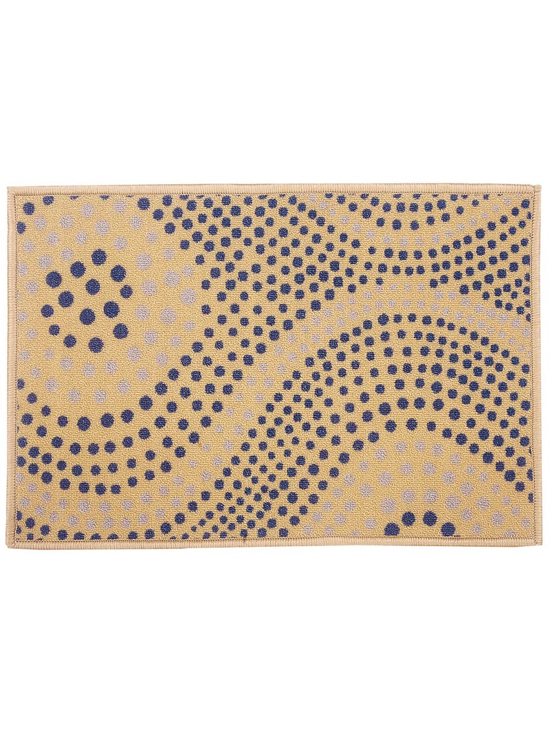 BIANCA Highly Durable Anti Slip Door Mat -1pc Large Size (splender) dots-dk.Beige/Navy - Image 2