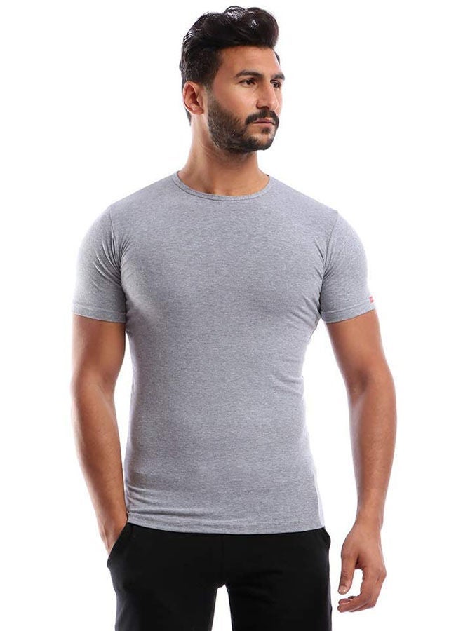 COTTONIL Round Neck Short Sleeve Pack Of 3 Undershirts