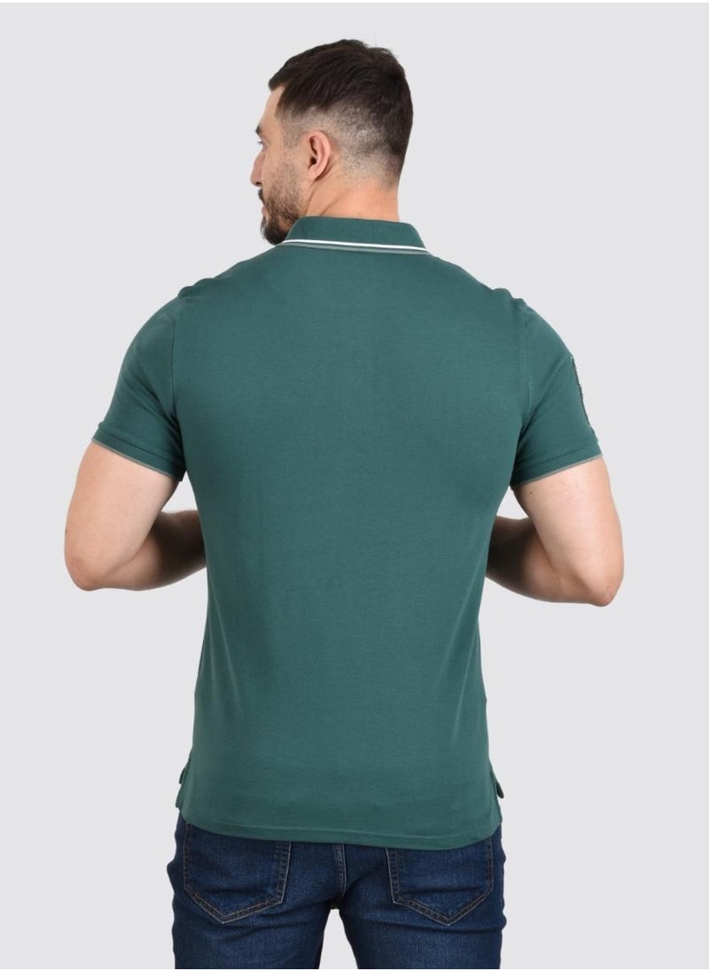 GIORDANO - Men's Napoleon Polo - Green - Image 1
