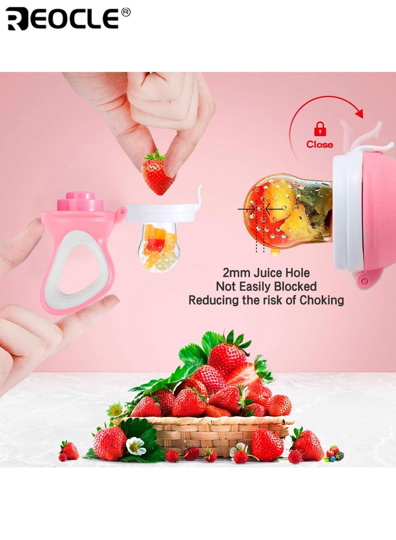 REOCLE Baby Rotate Push-Type Feeder with Storage Box Kids Feeding Tableware Food Supplement Dispenser Silicone Fresh Food Feeder Pacifier Perfect Gift for Youngsters - Image 4