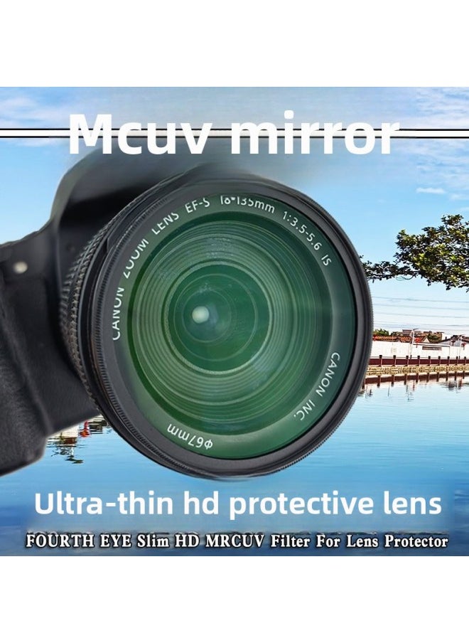 جنرال High-Definition Multi-Layer Coating 49/52/58/62/67/77/82/95mm Uv Mirror Camera Lens Protective Mirror-Color:86mm-uv 【no Coating】  - Image 1