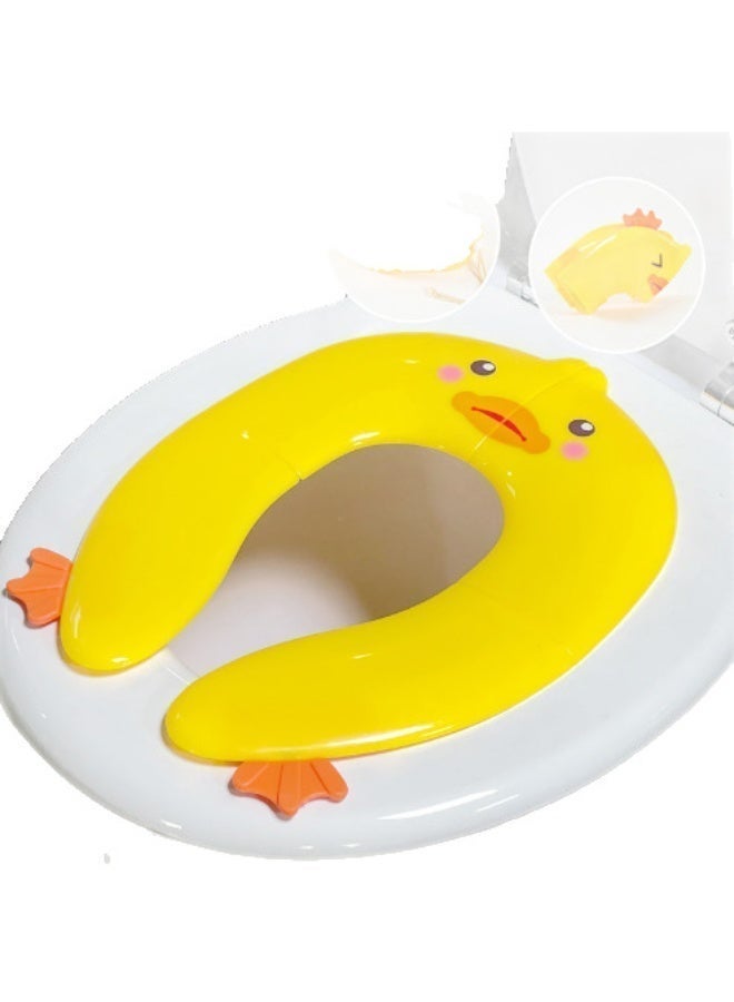 DOOKOO Foldable Portable Travel Potty Training Seat and 10 PCS Extra Large Toilet Seats Covers Disposable Waterproof for Boys Girls, Toddlers Potty Training in Public Restrooms - Image 2