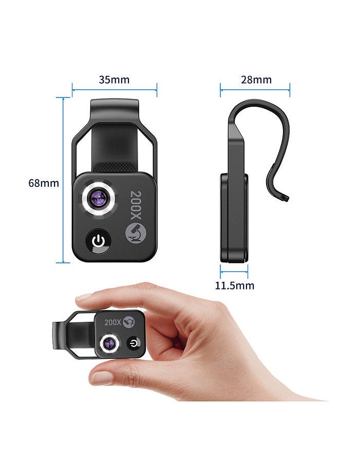 Generic - 200X Portable Microscope Universal Mobilephone Microscope - Image 1