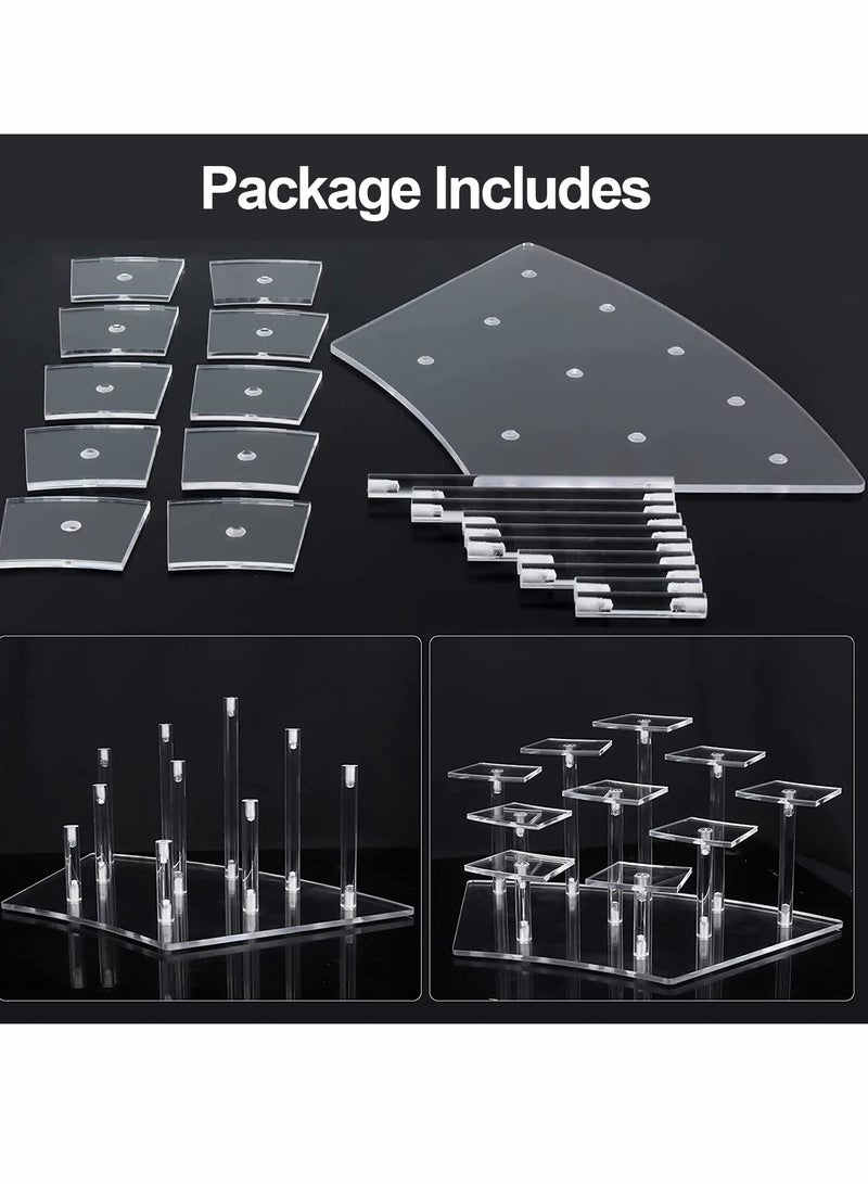 KASTWAVE Acrylic Display Stand Risers Display Stand for Figures Collectibles, Toys and Dolls, Jewelry - Image 5