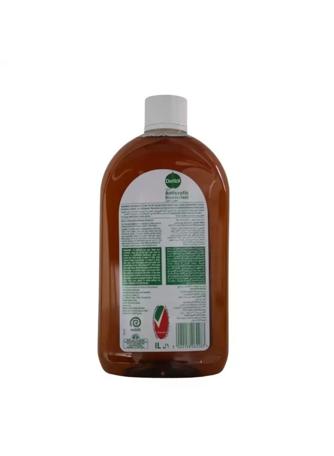 Dettol Antibacterial Antiseptic Disinfectant Germ Defence Liquid- Brown 1 LitreLiters - Image 2
