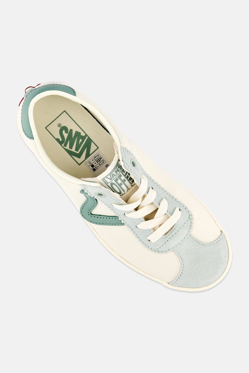 VANS أحذية التزلج الرياضية النسائية منخفضة الرباط، أبيض فاتح - Image 3