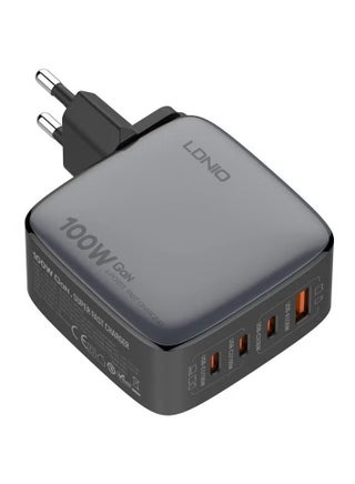 Q408 100W GaN Super Fast Charger – US/UK/EU Plug, 1 USB and 3 Type-C Ports, High-Speed Wall Adapter for Mobile Phones, Laptops, Tablets, Efficient & Compact Design - pzsku/ZEF0C937D89F1014B6AE6Z/45/_/1740218690/07520d80-f389-48eb-830d-7a479e8d41d4
