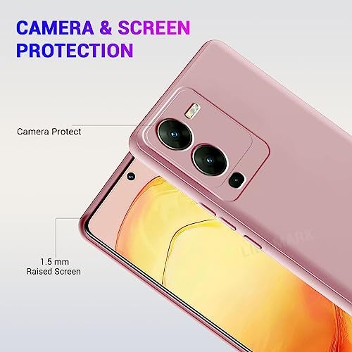 LIRAMARK Silicone Soft Back Cover Case for Vivo V25 Pro 5G (Silicone Pink) - Image 3