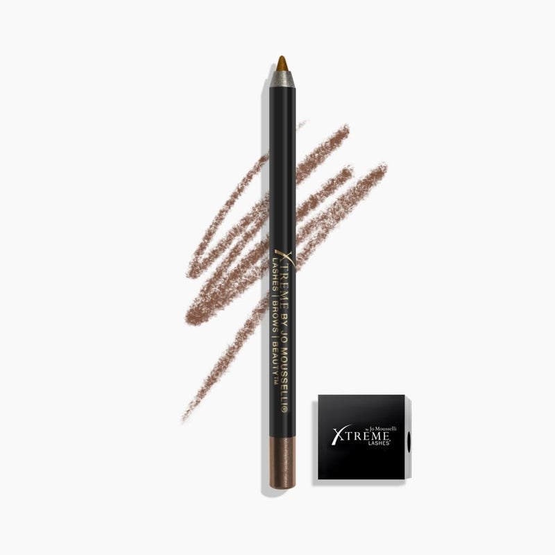 Xtreme Lashes GlideLiner Long Lasting Eye Pencil with Sharpener, Cognac, 0.04 Oz, Waterproof Makeup, Gel Formula, Blendable, Smudge, Fade, & Sweat Proof - Image 1