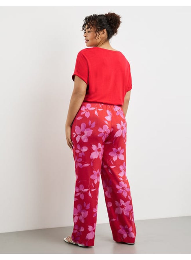GERRY WEBER Palazzo trousers with flower print Carlotta  - Image 5