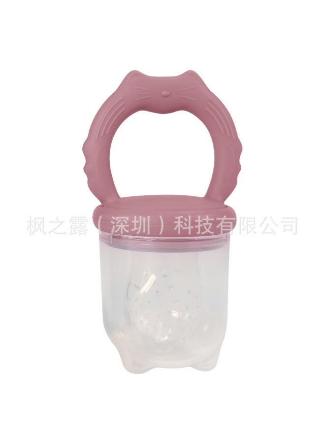 Silicone Baby Fruit And Vegetable Bite Bite Food Supplementary Artifact Ice Lattice Food Grade Fruit And Vegetable Feeder Bite Bag Pacifier