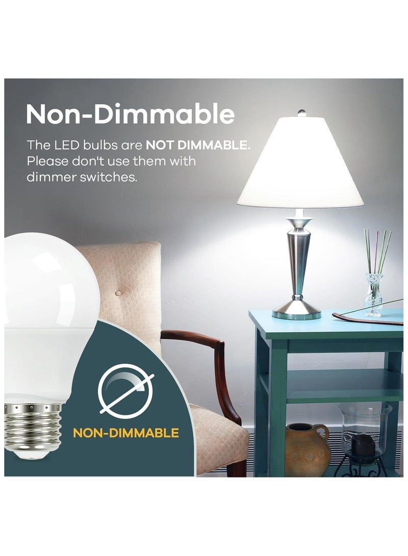 HUAQIANG E27 Screw Bulbs, Cool White 6500K, Super Bright E27 LED Bulbs, Energy Saving Edison Light bulb, Non-dimmable, Pack of 10 - Image 4