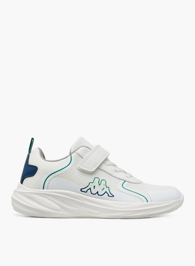 كابا Boys' Logo Print Sports Shoes with Hook and Loop Closure