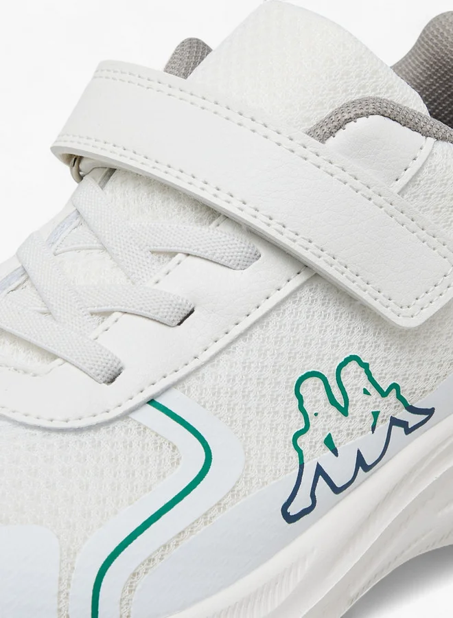 كابا Boys' Logo Print Sports Shoes with Hook and Loop Closure