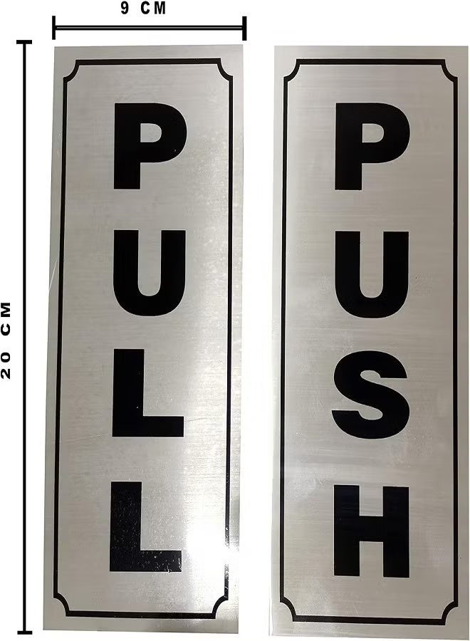 PUSH & PULL ALUMINIUM STICKERS FOR OFFICES, HOTELS, SHOPS & HOUSE - Image 2