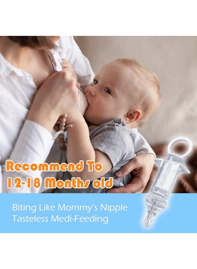 Elfzone Baby Medicine Dispenser Kit - 3PCS - Silicone Infant Medicine Syringe Pacifier Dropper, Toddler Feeding Pacifiers Dispensers Products for Babies Newborn Essentials Must Haves Medical Kits - Image 4