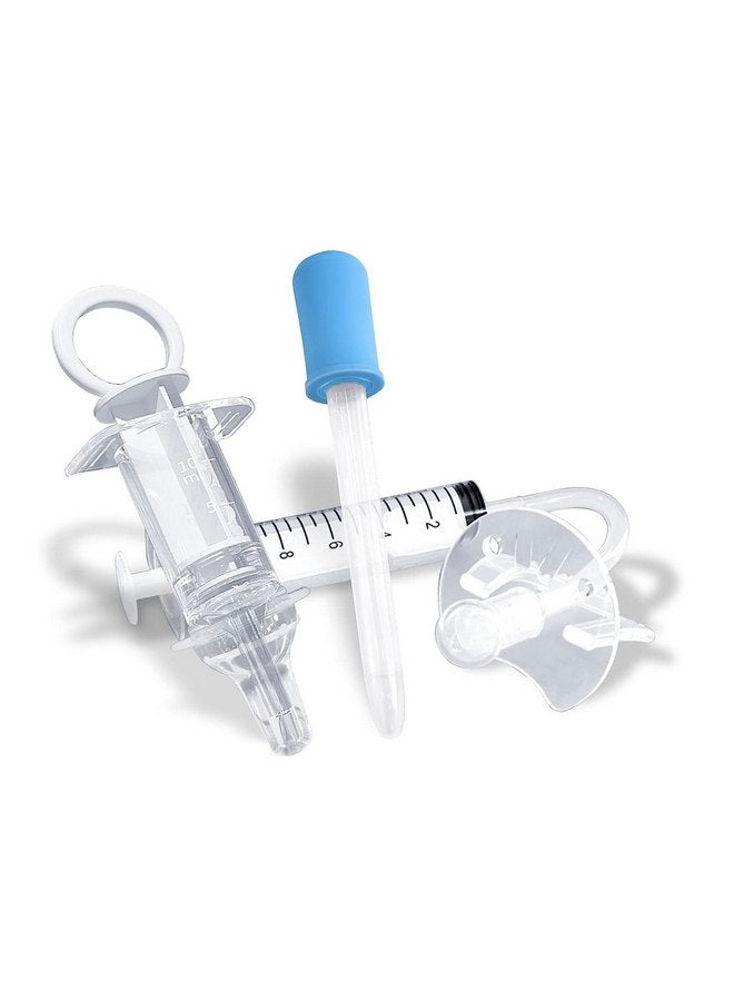 Elfzone Baby Medicine Dispenser Kit - 3PCS - Silicone Infant Medicine Syringe Pacifier Dropper, Toddler Feeding Pacifiers Dispensers Products for Babies Newborn Essentials Must Haves Medical Kits - Image 1