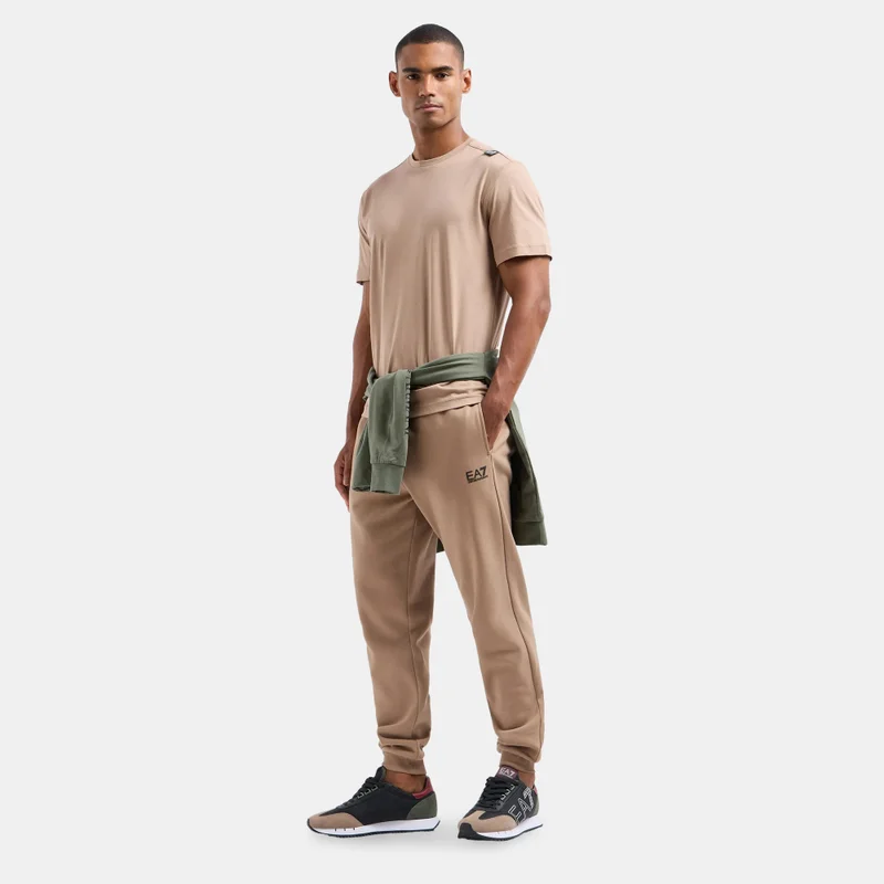 EA7 Emporio Armani Beige Men's Train Logo Series T-Shirt for Men | Best Price UAE