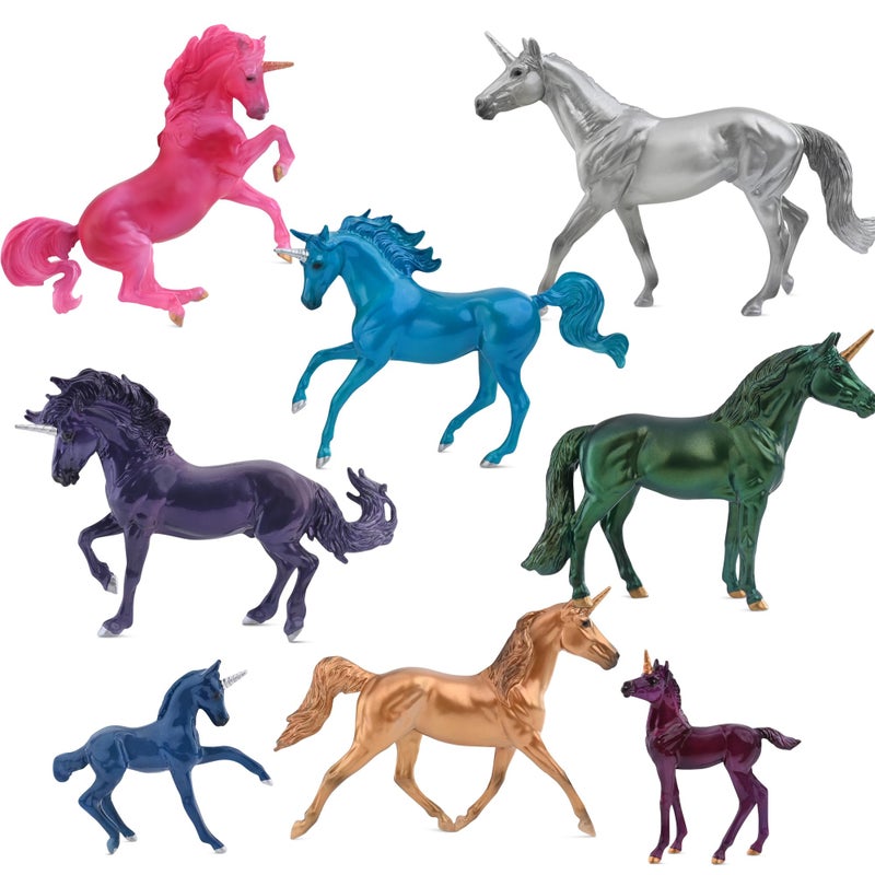 Breyer Horses Stablemates Sparkling Splendor Deluxe Unicorn Set  8 Unicorn Set  Unicorn Toy  Horse Figurines  375 x 25  132 Scale  Model 6937 - Image 3