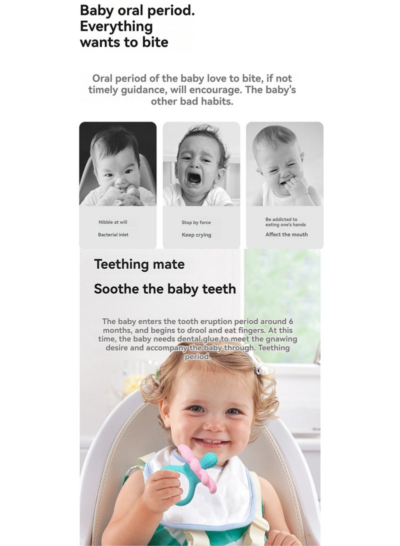 Orange Sitting Monkey Teether Teething Soothing Toy Baby Teething Toy Silicone Bpa Free Suitable For Infants And Toddlers Boys Girls  - Image 4