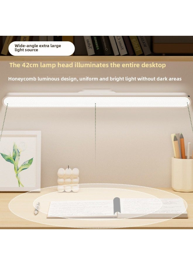 Creative Led Eye Protection Desk Lamp Charging Cool Dead Lamp Dormitory Study Special Bedside Reading Night Light Student Gift-Specifications:Lender 42CM Remote Control Model [base Magnetic Suction Three Color Temperature Touch/remote Control Charging And Inserting Dual Use] Data Line