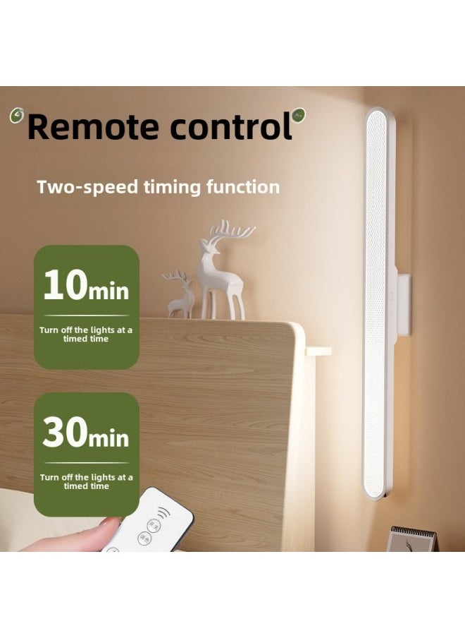 Creative Led Eye Protection Desk Lamp Charging Cool Dead Lamp Dormitory Study Special Bedside Reading Night Light Student Gift-Specifications:Lender 42CM Remote Control Model [base Magnetic Suction Three Color Temperature Touch/remote Control Charging And Inserting Dual Use] Data Line