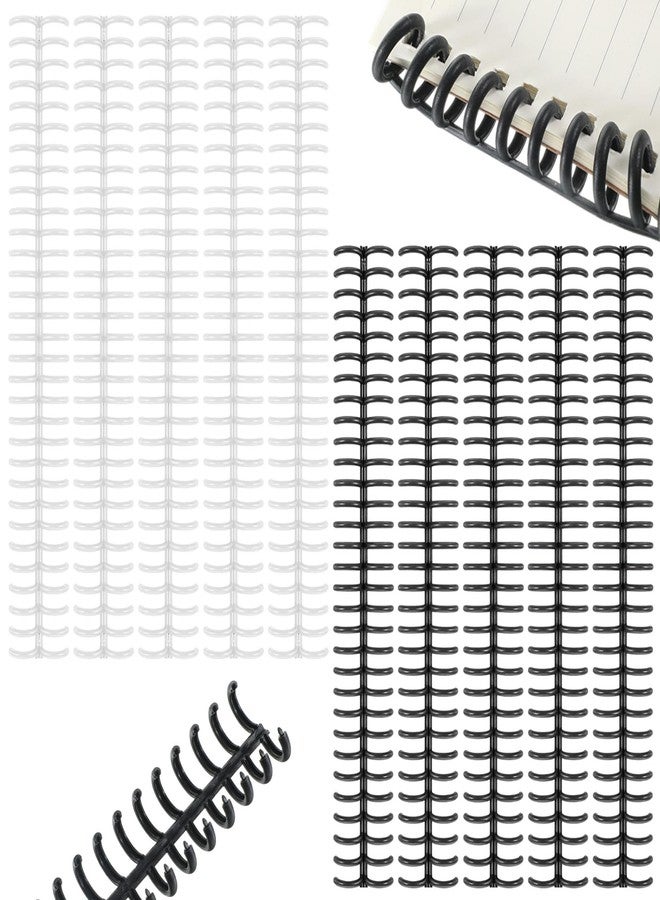 Eldraqth 10 PCS Comb Binding Spines, 3/8 Inch Diameter 30 Ring Plastic Binder Combs and Spines Click Binding Ring Easy to Open Close Adding Pages for Student Teacher Business Document File Making Office Use - Image 1