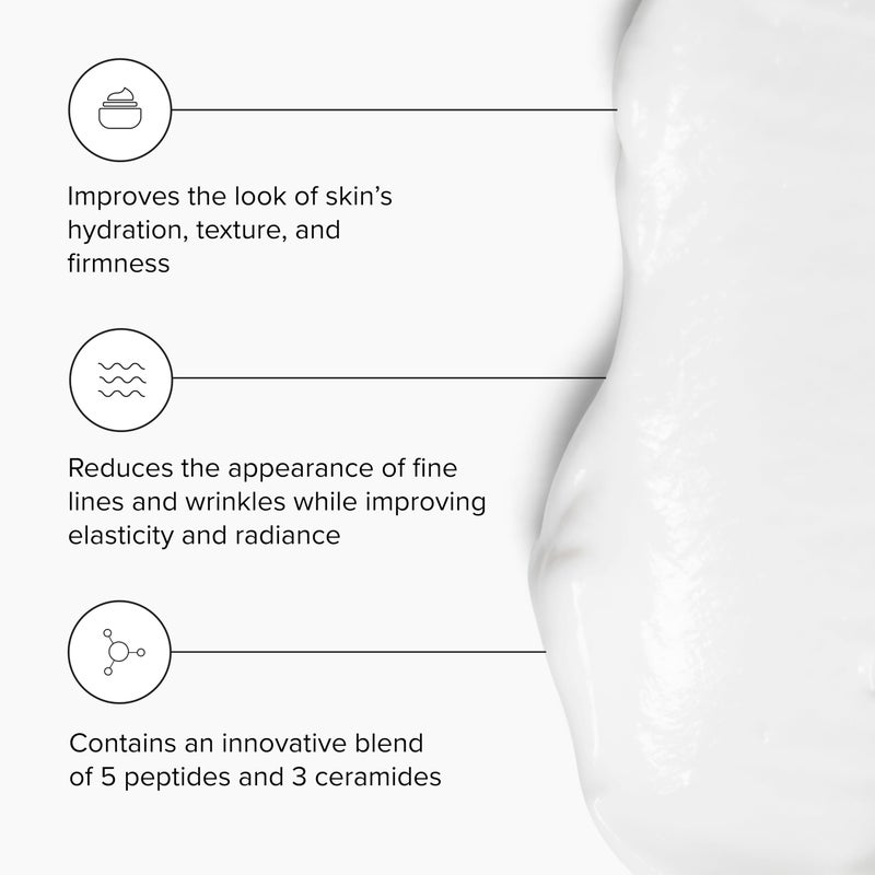 DRMTLGY Peptide Night Cream Face Moisturizer. Fragrance Free and Oil Free Hydrating Facial Moisturizer for All Skin Types. 2.1 oz - Image 2